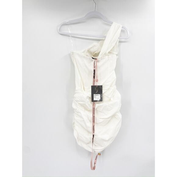 House of CB Clementine White Cutout Ruched Corset Mini Dress Size XS NWT - Picture 7 of 7